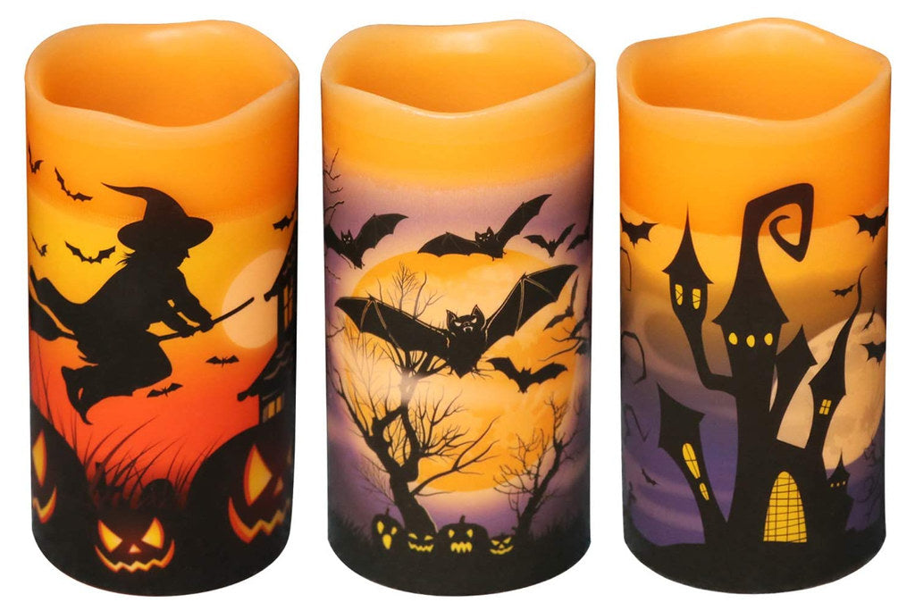 Flameless Candle Trio, Haunted Print