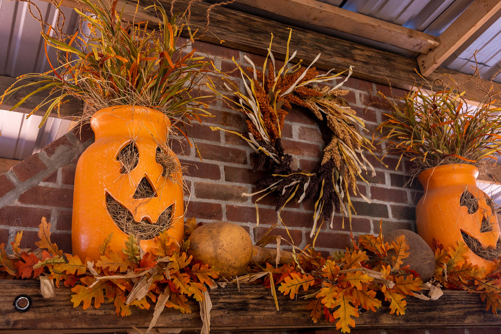 Harvest Black Branch Wreath, 22 in.