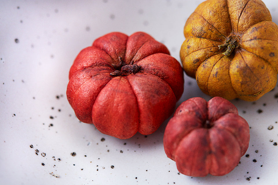 Velvet Pumpkins, Set of 3