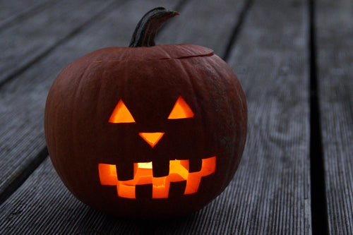Carved Glow Pumpkin, Large